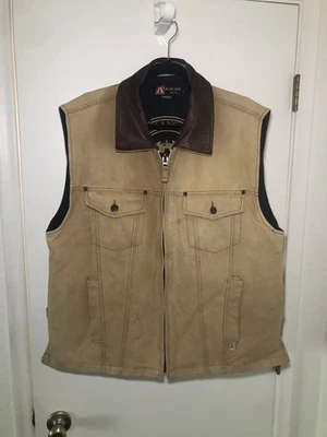 Kakadu Traders Vest Men L Khaki Zip Conceal Carry Australia Hunting C11MV03 - Image 1 of 4