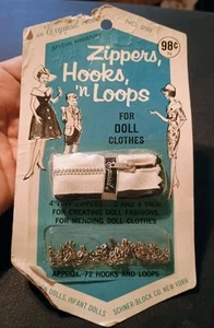 One NIP An Exquisite Product No. 918 Zippers, Hooks 'N Loops For Doll Clothes - Picture 1 of 4