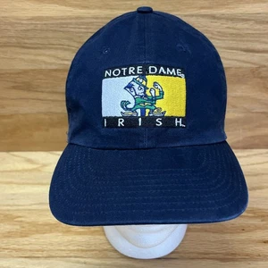 Notre Dame Fighting Irish Hat Drew Pearson Adjustable Strapback Embroidered Cap - Picture 1 of 11