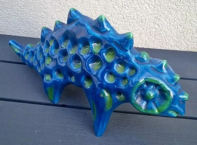 VINTAGE ANNÉES 60/70  DINOSAURE EN CÉRAMIQUE  ( dlg Roger Capron Vallauris ) - Photo 1/4