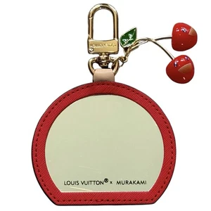 Louis Vuitton x Takashi Murakami Cerise LV Mini Specchio Borsa Charm Portachiavi M02830 - Foto 1 di 8
