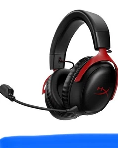 HyperX Cloud III Wireless – Gaming Headset for PC, PS5, PS4, DTS - Black/Red - Picture 1 of 6