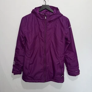 Columbia Outgrown Omni-Tech Jacket Coat Girl's Large Purple - Picture 1 of 9