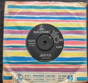 THE BEATLES - FROM ME TO YOU 7" 45 VINYL Original 1963 UK 1st Press K383 - Imagen 1 de 9