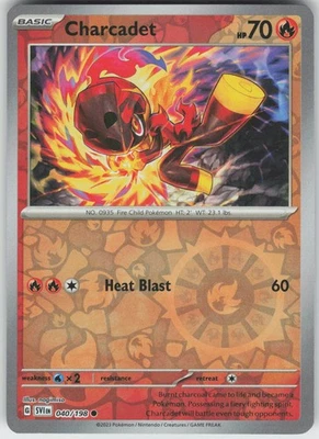 Pokemon Charcadet - 040/198 SV01: Scarlet & Violet Base Set Common Reverse Holo - Image 1 of 2