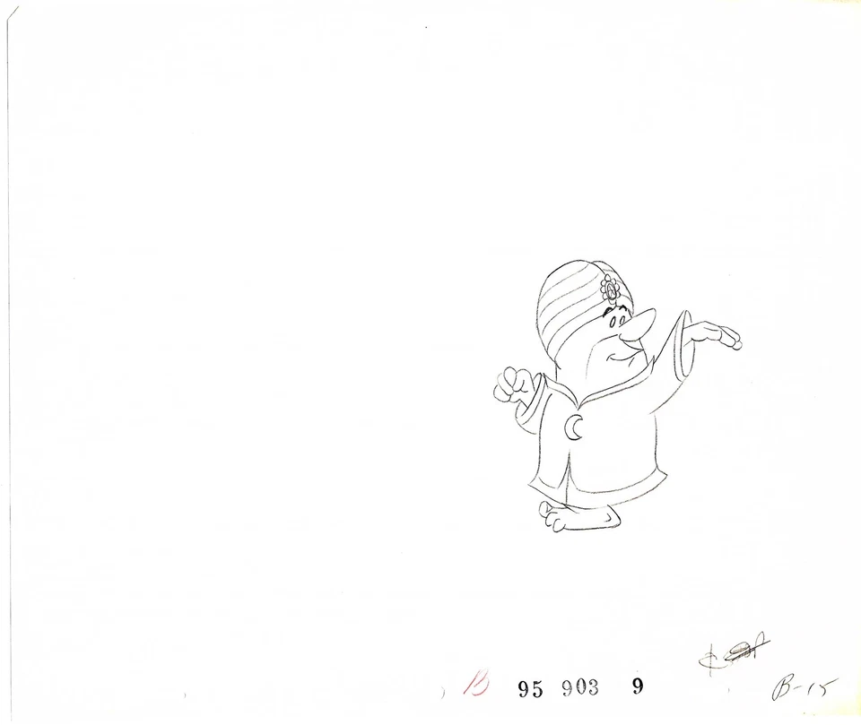 Picapiedra Barney Animación Arte Cel Dibujo Hanna-Barbera 1980-1 006 Foto 1 de 1