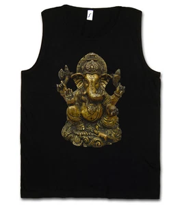 GANESHA VINTAGE TANK TOP - Buddhismus Hinduismus Hindu Yoga Buddha India Shirt - Picture 1 of 2