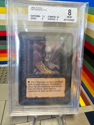 MTG 1993 Alpha Pestilence BGS 8 NM-MT Magic The Gathering - Image 1 of 2
