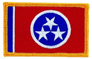 Tennessee Flag Embroidered Patch Iron-On USA AMERICAN UNITED STATES NEW - Picture 1 of 1
