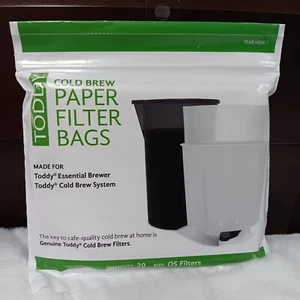 Toddy Essential Brewer Cold Brew Kaffee Papier Filtertüten - 1 Packung mit 20 Beuteln - Bild 1 von 8