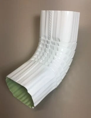 Downspout Gutter Elbow 2x3 "A" Style High Gloss White - Image 1 of 2