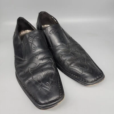 Mark Nason черный лодыжки мотоциклиста ботинки мужской размер 13 U рок кожи - Изображение 1 из 4