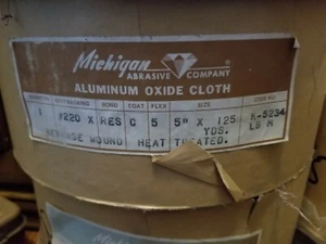 220er Körnung Schmirgeltuch 5 Zoll x 125 Yards - Bild 1 von 4