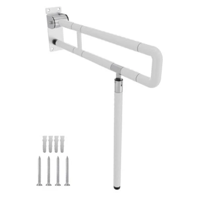 MARKENLOS Stützgriff für barrierefreies Bad Klappgriff WC Hilfe klappbar Aufstehhilfe