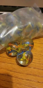 Ganze Hülle 35 mm Fiesta Streamers Felsbrocken Glas Marmor Vakuum 1,4 Zoll Menge 270 - Bild 1 von 6