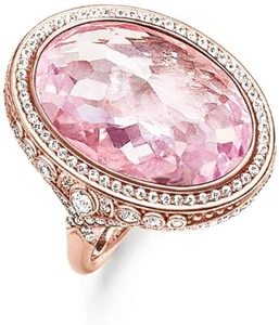 Thomas Sabo Ring Gr 54 925er Silber rosé vergoldet TR2022-633-9-54 UVP 339,- - Picture 1 of 1
