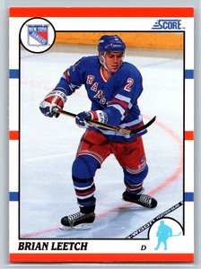 1990-91 Score American Brian Leetch New York Rangers #225
