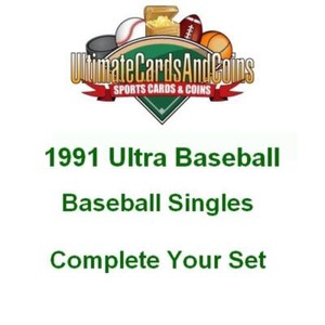 1991 Ultra Baseball Singles 1-200 Complete Your Set