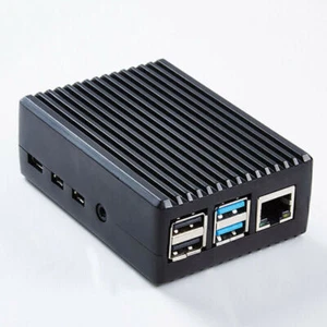 Aluminum-Alloy Heat Dissipation Enclosure Case Box Protective For Raspberry Pi 4 - Afbeelding 1 van 10