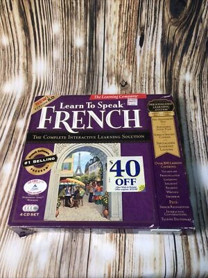 Learn to Speak French 8.0 - PC (BRAND NEW) Windows Compatible Open Box - Image 1 of 4