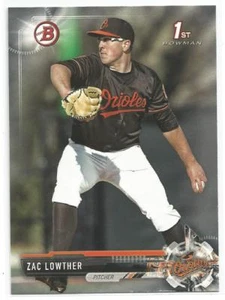 Zac Lowther Baltimore Orioles 2017 1st Bowman Draft Baseball - Picture 1 of 3