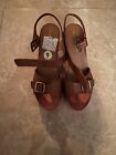Steve Madden Wedge Heel In Color Brown Size 9 Worn 1 Time
