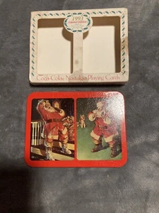 Santa Coca-Cola Limited Edition Nostalgia Double Deck Playing Cards Trademark - Picture 1 of 5