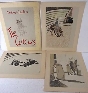 TOULUSE-LAUTREC PORTAFOLIO "EL CIRCO", 3 IMPRESIONES INCLUIDAS - Imagen 1 de 11