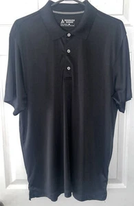 Men’s Bermuda Sands Black Golf Polo Shirt, Short Sleeves Size Large - Picture 1 of 7