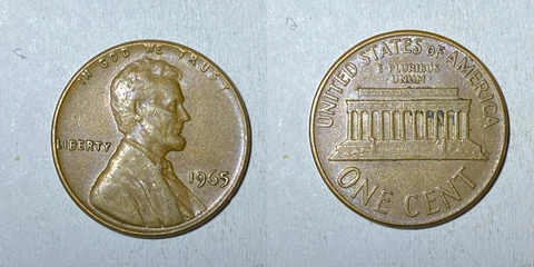 1965 P Lincoln Memorial Cent *** Free Shipping *** Cover