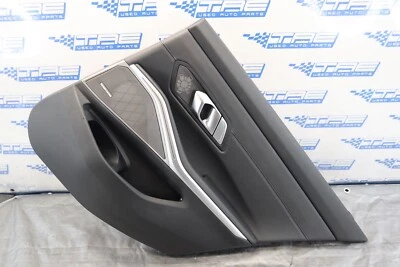2023 BMW M3 COMPETITION G80 OEM COURO PRETO DESTRO PAINEL DA PORTA TRASEIRA DO PASSAGEIRO #1516 - Imagem 1 de 4
