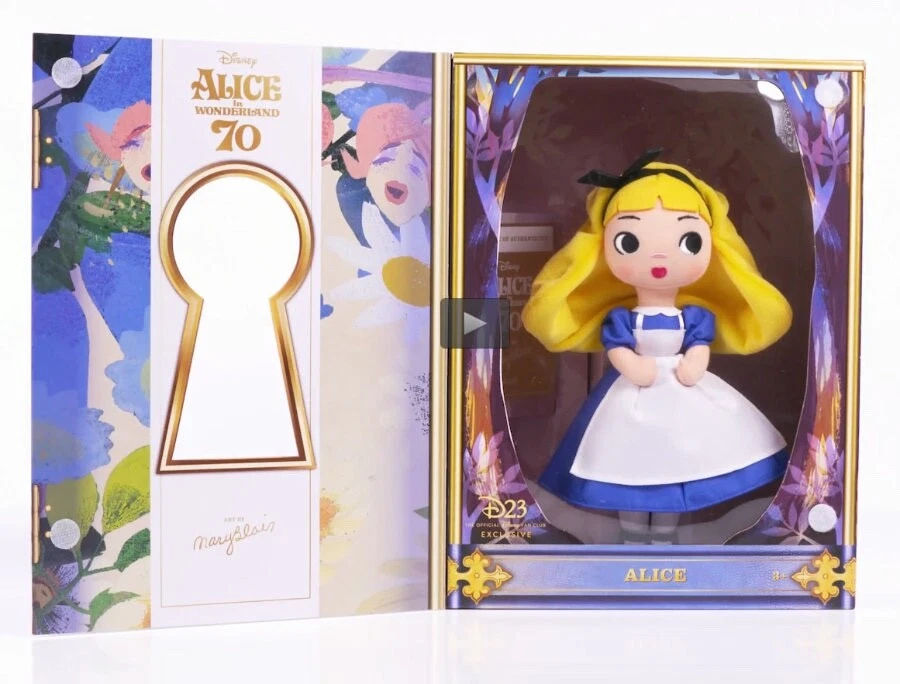Alice in Wonderland D23 Exclusive ALICE Plush Mary Blair 70th Anniversary - NEW - Image 1 of 1