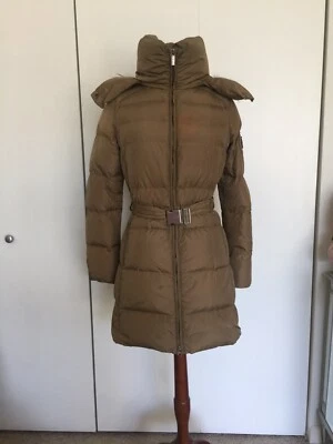 ADD Women Down Puffer Coat Real Raccoon Fur Hood Zip Up Jacket SZ 0 - Image 1 of 4