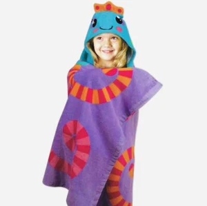 Stephen Joseph 46"x24" Jellyfish Hooded Towel Soft Velour Swim Beach Bathrobe - Picture 1 of 7