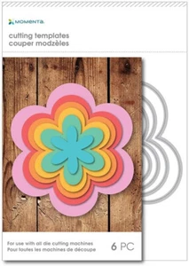 Matrices de flores anidadas pequeñas Momenta - ¡6 piezas raras! Jubilado! ¡Marcos súper versátiles! - Imagen 1 de 1