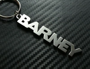 BARNEY Llavero Llavero Acero Inoxidable Nombre Regalo - Imagen 1 de 1