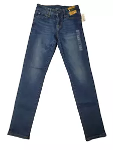 Aeropostale Jeans Women’s Size 4 Dark Blue Mid Rise Skinny - Picture 1 of 18
