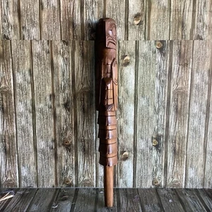 BALD EAGLE WOODEN HAND CARVED SCULPTURE by JIM YELTON CANADA SALISH - Picture 1 of 15