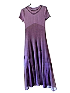 ***LOVE PLEATS Sz S/M pleated Maxi DRESS lilac!! - Picture 1 of 7