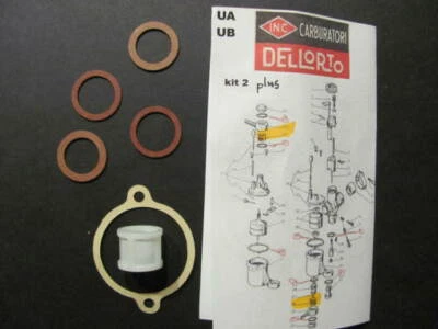 Dellorto gasket set kit2plus for UA and UB series + filter see description. - Image 1 of 4