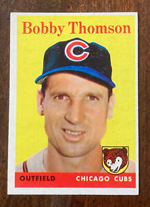 1958 Topps #430 - Bobby Thomson - Chicago Cubs