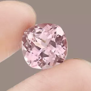 Piedra preciosa suelta de morganita rosa suave impecable natural AAA - 13x13 mm - Imagen 1 de 4