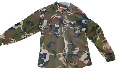 Vintage Winchester Long Sleeve Camo Button Up Embroidered Duck Large,  - Image 1 of 4