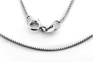 Collar Cadena Girocollo Veneciana Oro Blanco 18kt. Cm. 40 45 50 60 - Picture 1 of 10