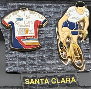 a 2 PINS PIN VELO TOUR DE FRANCE EQUIPE SANTA CLARA - Imagen 1 de 1