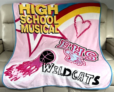 Disney High School Musical Wild Cats EHS Fleece Blanket Throw 60"x48" - Image 1 of 4
