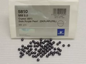 100 Stk. SWAROVSKI® Kristallperlen, Artikel #5810 5 mm, DUNKELLILA, Glasperlen - Bild 1 von 2