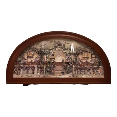 Bradford Exchange 3 Plates Panoramic #1-3 Cherish Your Family Framed 2001 LE HTF - Image 1 of 4