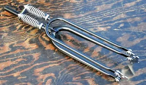 26" Cruiser Bicycle Black DUAL SPRINGER FORK RatRod Chopper Vintage Monark Bike - Picture 1 of 1