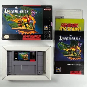 The Pagemaster (SNES, Super Nintendo, 1994) Complete w/ Manual CIB - Picture 1 of 7